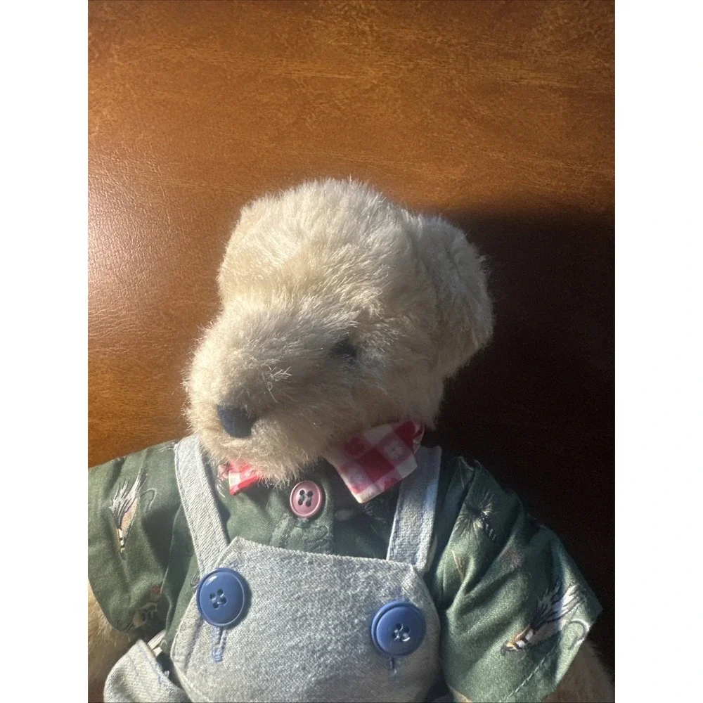 Fuzzy VanderBear Picnic Boy with Overalls Plush 13